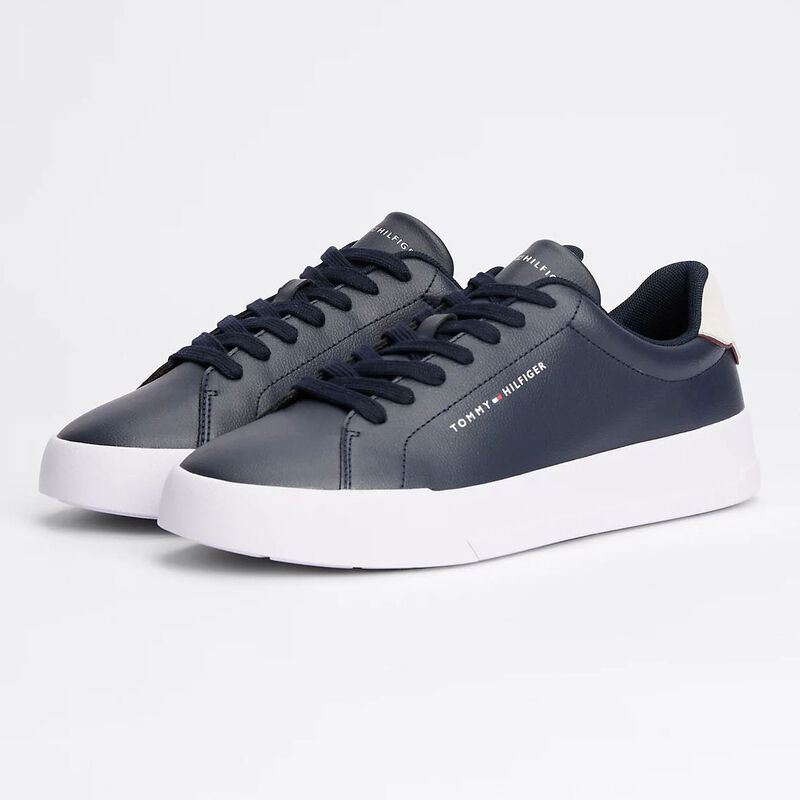 Tommy Hilfiger Essential Court Leather Detail Sneaker image number 1